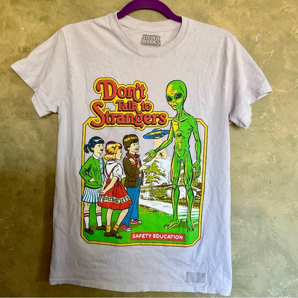 Steven Rhodes Tops - Steven Rhodes Alien Graphic Baby Tee